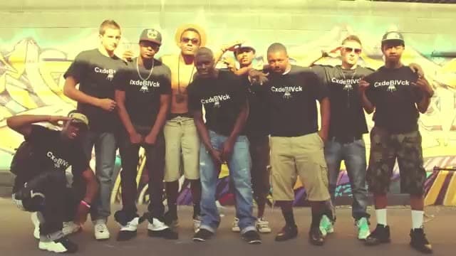 The original CxdeBlVck crew — Bishop Gorman, matching shirts, 2012.
